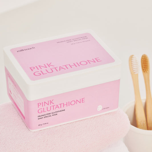 MilkTouch Prunus Pink Glutathione Daily Brightening Mask 330g (30 pcs)