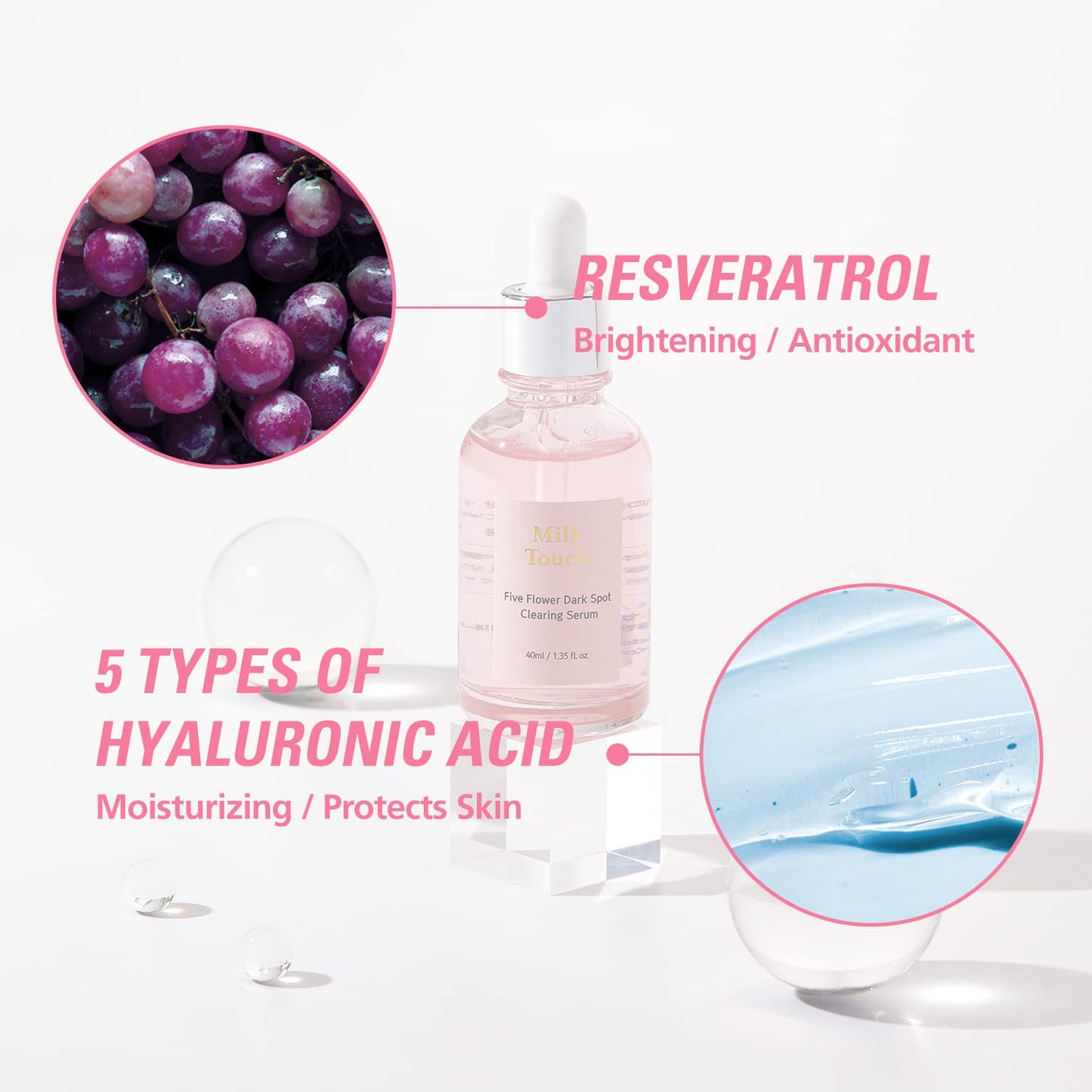 MilkTouch Five Flower Dark Spot Clearing Serum