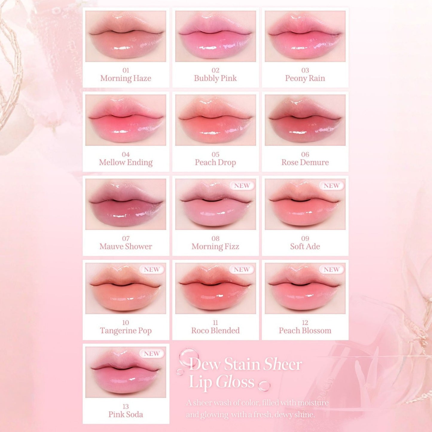 Milk Touch Dew Stain Sheer Lip Gloss