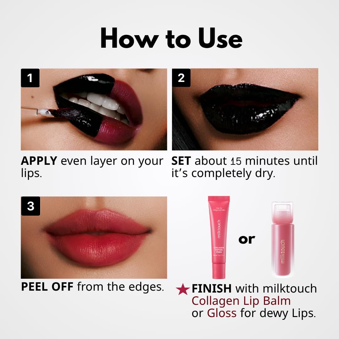 Milk Touch Black Peel Off Lip Tattoo